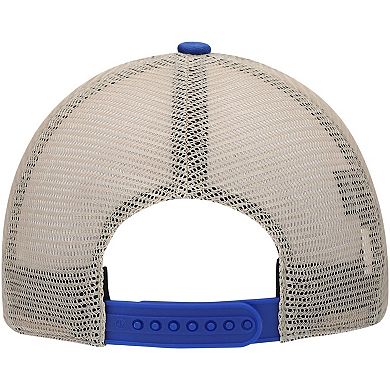 Men's '47 Royal/Natural Denver Broncos Legacy Trawler Trucker Clean Up Snapback Hat