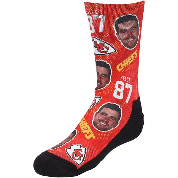 Rock Em Socks Youth Rock Em Socks Kansas City Chiefs Super Bowl LVII  Champions Local Slogan Crew Socks