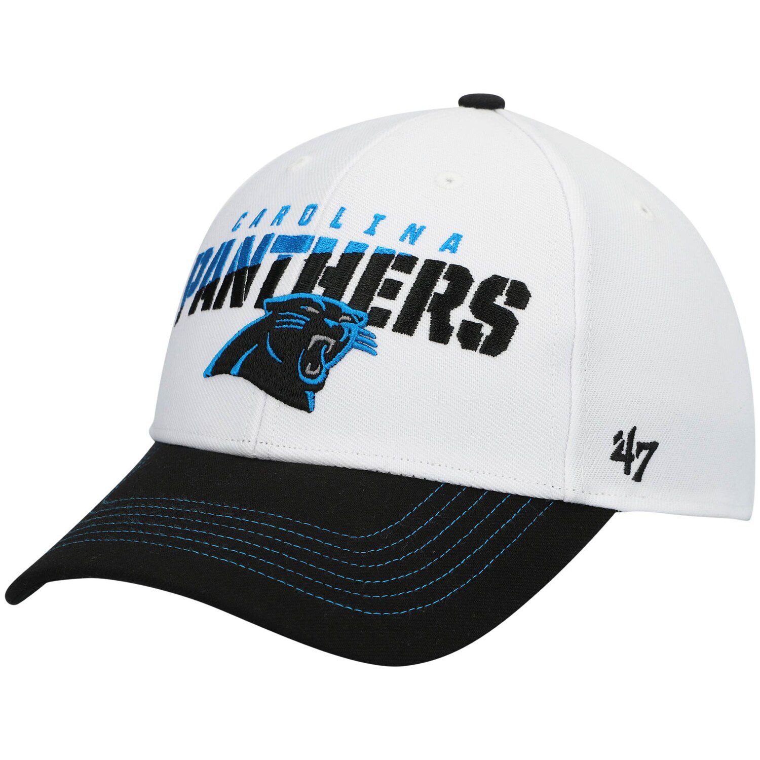 Image for Unbranded Men's '47 White Carolina Panthers Camber MVP Adjustable Hat at Kohl's.
