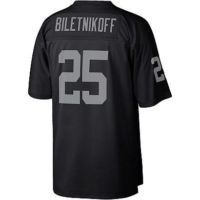 Men's Mitchell & Ness Fred Biletnikoff Black Las Vegas Raiders Legacy Replica Jersey