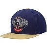 Men's Mitchell & Ness Navy/Gold New Orleans Pelicans Two-Tone Wool Snapback Hat