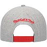 Men's Mitchell & Ness Heathered Gray Houston Rockets Team Logo Snapback Hat