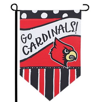 Louisville Cardinals 12'' x 18'' Dots & Stripes Double-Sided Flag