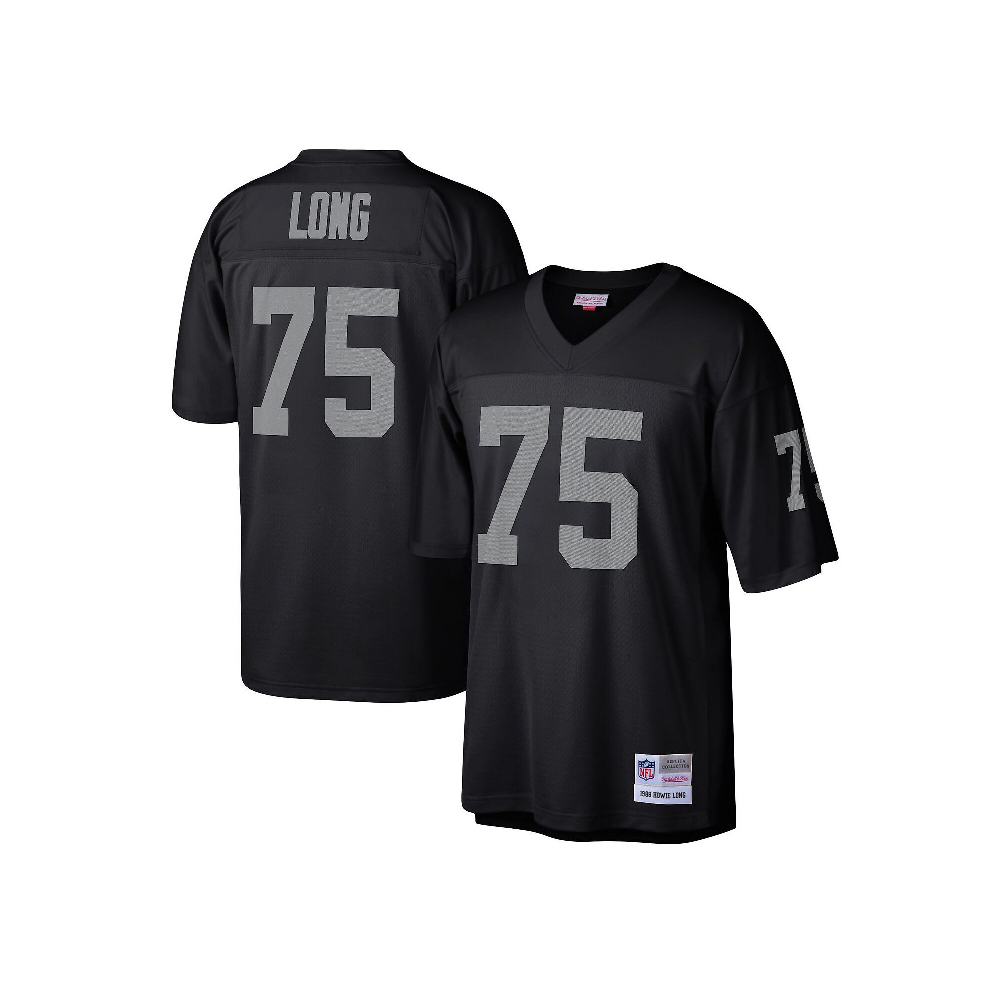 Mens Mitchell & Ness Howie Long Black Las Vegas Raiders Legacy Replica Jer
