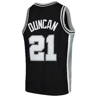 Youth Mitchell & Ness Tim Duncan Black San Antonio Spurs Swingman Throwback Jersey