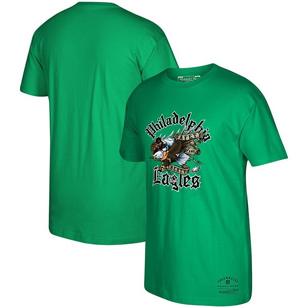 Mitchell And Ness Philadelphia Eagles Animal T-Shirt Logo Print New Cotton