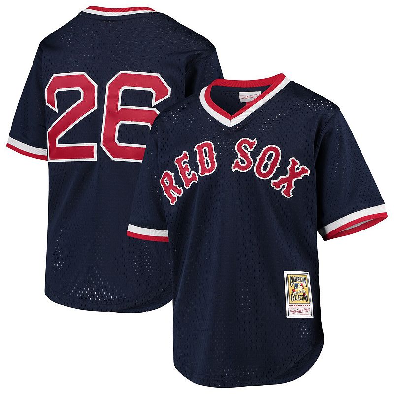 20588352 Youth Mitchell & Ness Wade Boggs Navy Boston Red S sku 20588352