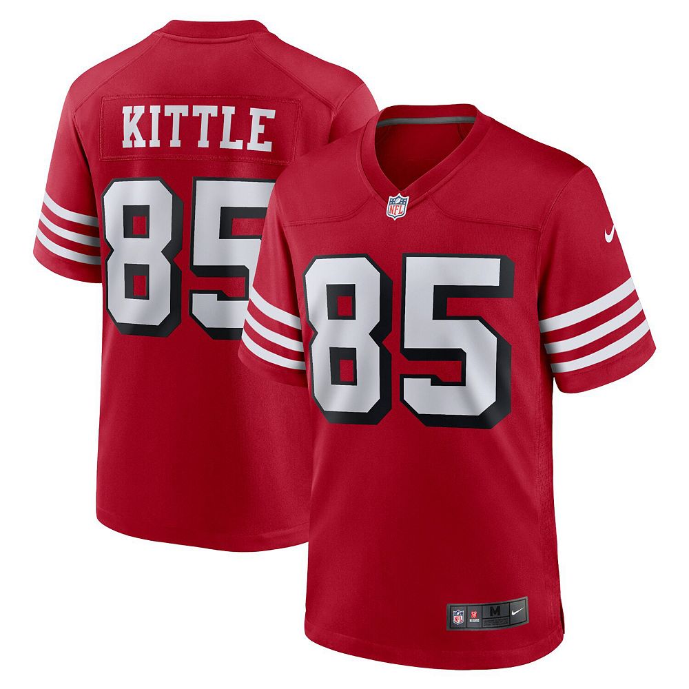 Men s Nike George Kittle Scarlet San Francisco 49ers Alternate Game Player Jersey