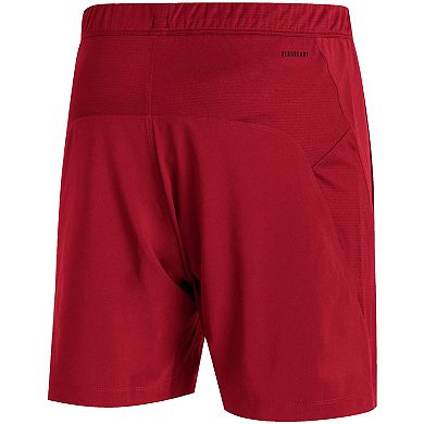 Men's adidas Scarlet Nebraska Huskers 2021 Sideline AEROREADY Training Shorts