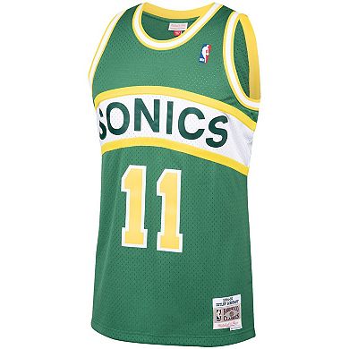 Men's Mitchell & Ness Detlef Schrempf Green Seattle SuperSonics 1994-95 Hardwood Classics Swingman Player Jersey