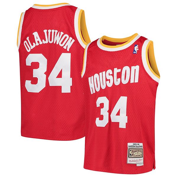  Mitchell & Ness NBA Houston Rockets Hakeem Olajuwon 1996  Swingman Road Jersey S : Sports & Outdoors
