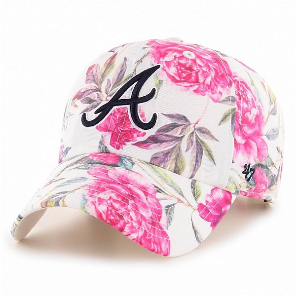 Youth Atlanta Braves Pink Clean Up Adjustable Hat