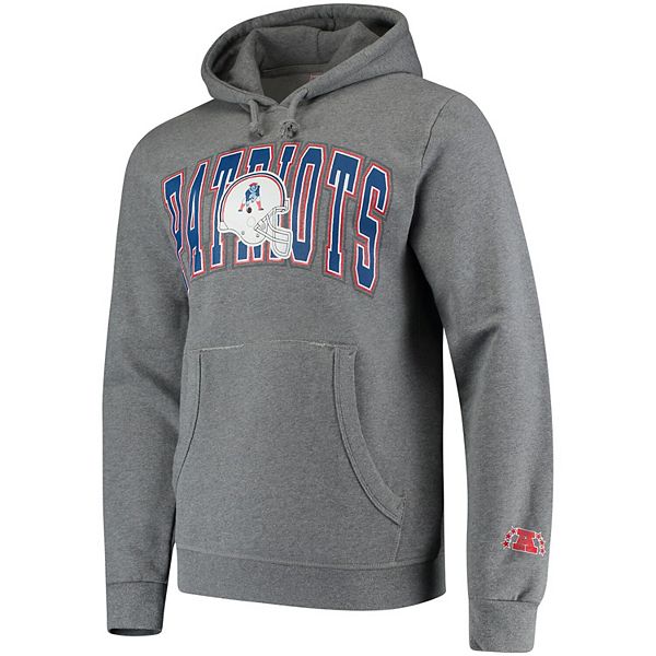 Men s Mitchell Ness Heathered Gray New England Patriots Play