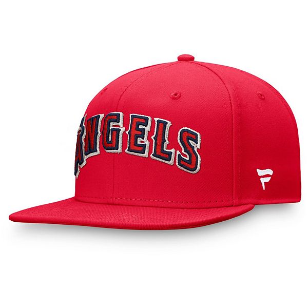 Men's Fanatics Branded Red Los Angeles Angels Team Core Fitted Hat