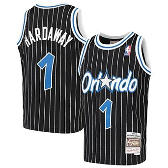Youth Mitchell & Ness Penny Hardaway Black Orlando Magic Hardwood Classics Swingman Throwback Jersey
