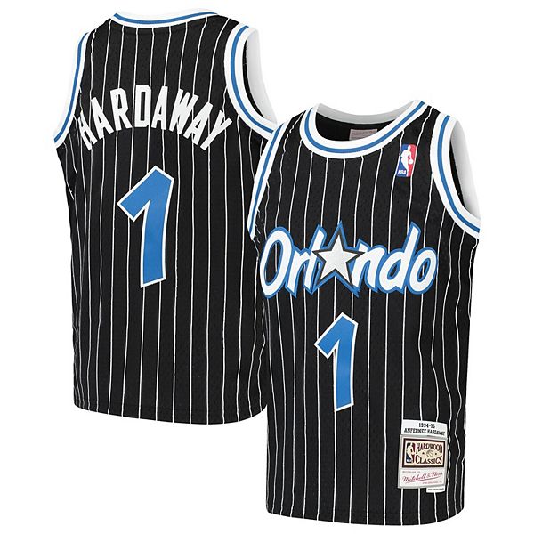 Orlando Magic Hardaway 1 nba basketball swingman retro jersey black limited  edition shirt