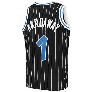 Youth Mitchell & Ness Penny Hardaway Black Orlando Magic Hardwood Classics Swingman Throwback Jersey