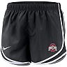 Women's Nike Black Ohio State Buckeyes Team Tempo Performance Shorts