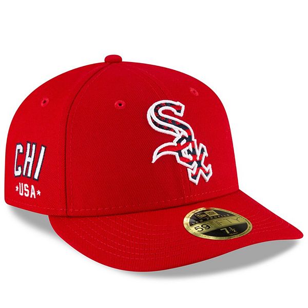 Men's New Era Red Chicago White Sox 4th of July On-Field Low Profile  59FIFTY Fitted Hat