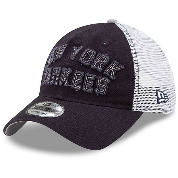 Yankees Navy Wordmark Baby Tee
