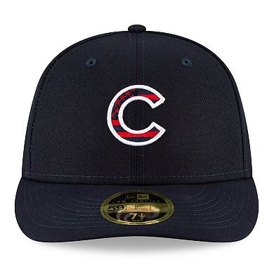 Men's New Era Navy Chicago Cubs 4th of July On-Field Low Profile ...