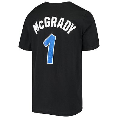 Youth Mitchell & Ness Tracy McGrady Black Orlando Magic Hardwood Classics Name & Number T-Shirt