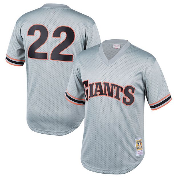 Youth Mitchell & Ness Will Clark Gray San Francisco Giants Cooperstown  Collection Mesh Batting Practice Jersey 