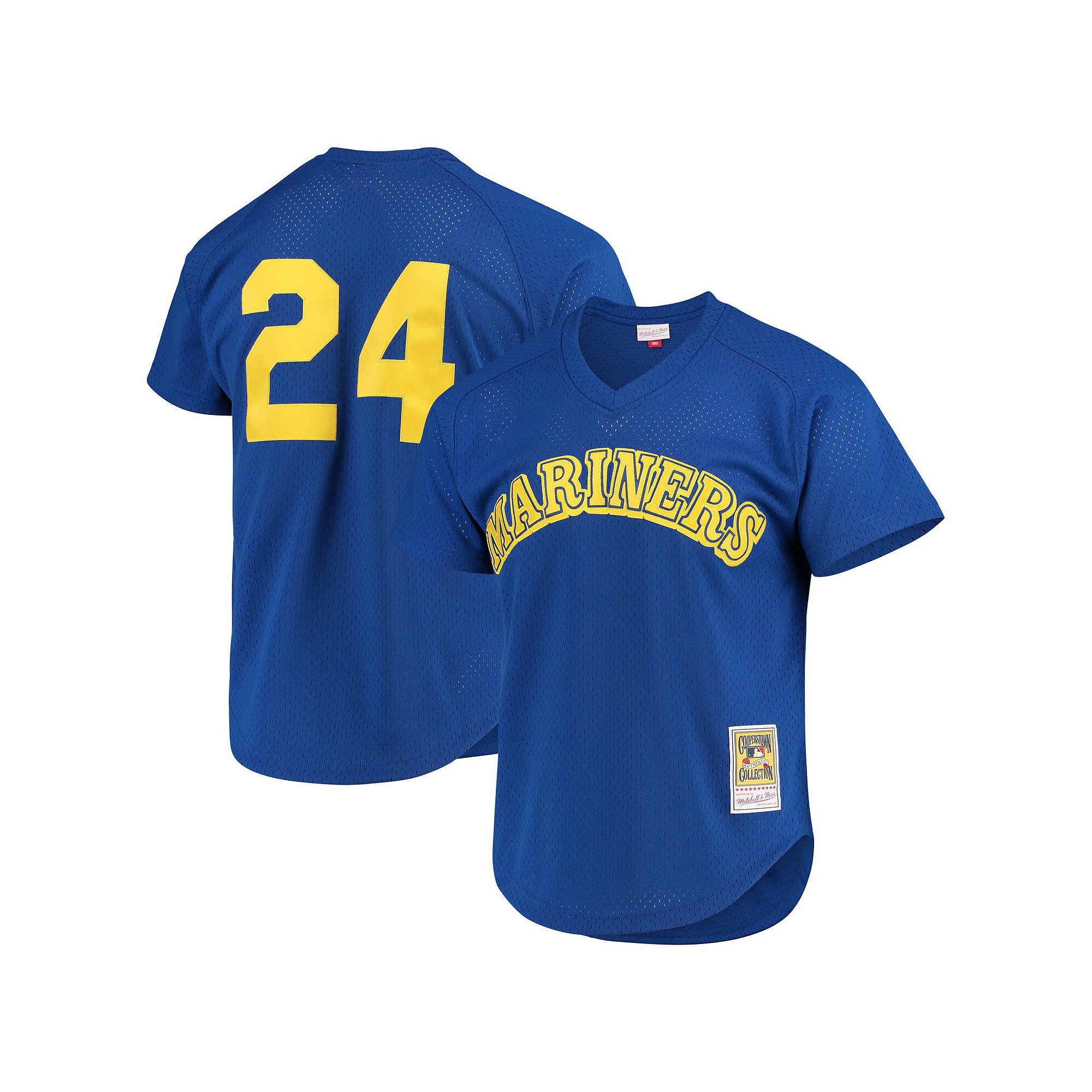 Mens Mitchell & Ness Ken Griffey Jr. Royal Seattle Mariners Cooperstown Me