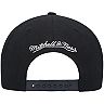 Men's Mitchell & Ness Black Philadelphia 76ers Hardwood Classics Zig Zag Snapback Hat