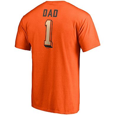 Men's Fanatics Branded Orange San Francisco Giants Number One Dad Team T-Shirt
