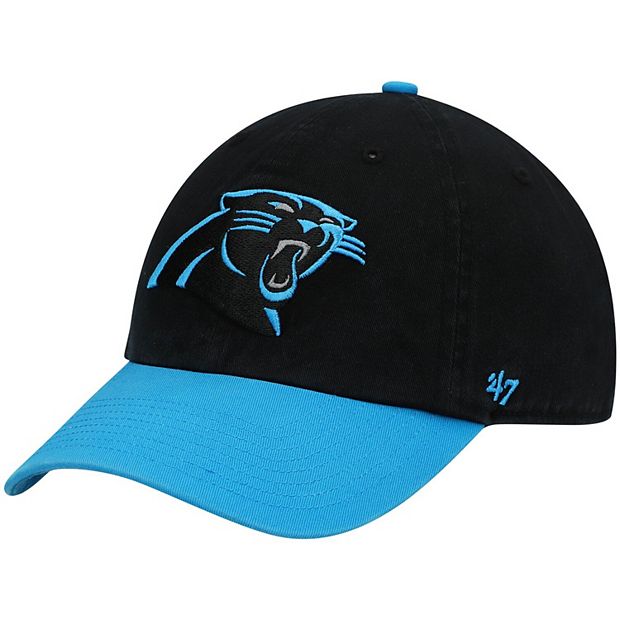 Men's '47 Black/White Carolina Panthers Trucker Snapback