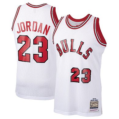 Men's Mitchell & Ness Michael Jordan White Chicago Bulls 1984-85 ...