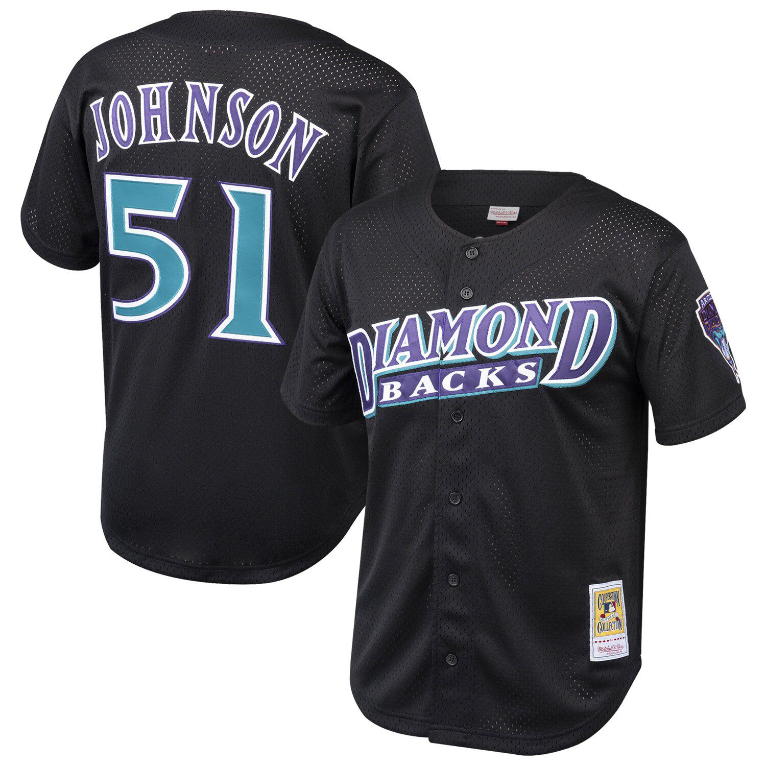 Men's Arizona Diamondbacks Luis Gonzalez Mitchell & Ness Black