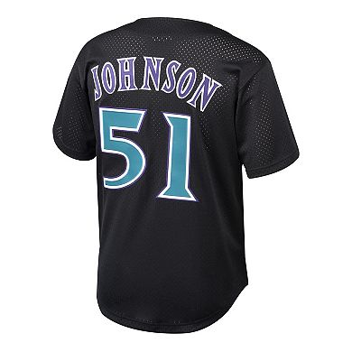 Youth Mitchell & Ness Randy Johnson Black Arizona Diamondbacks Cooperstown Collection Mesh Batting Practice Jersey