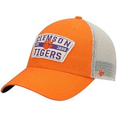 Men's Columbia Orange Clemson Tigers PFG Tonal Fish Flag Flex Hat