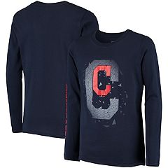 Cleveland Indians Refried Apparel Girls Toddler Sustainable T-Shirt Dress -  Navy/Red