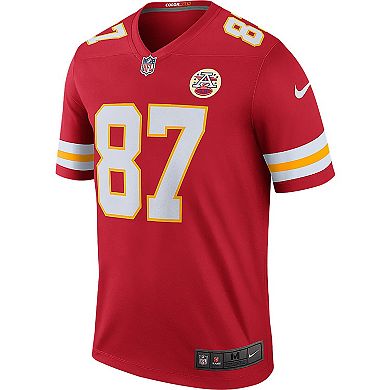 Men's Nike Travis Kelce Red Kansas City Chiefs Legend Jersey