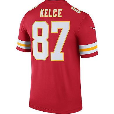 Men's Nike Travis Kelce Red Kansas City Chiefs Legend Jersey