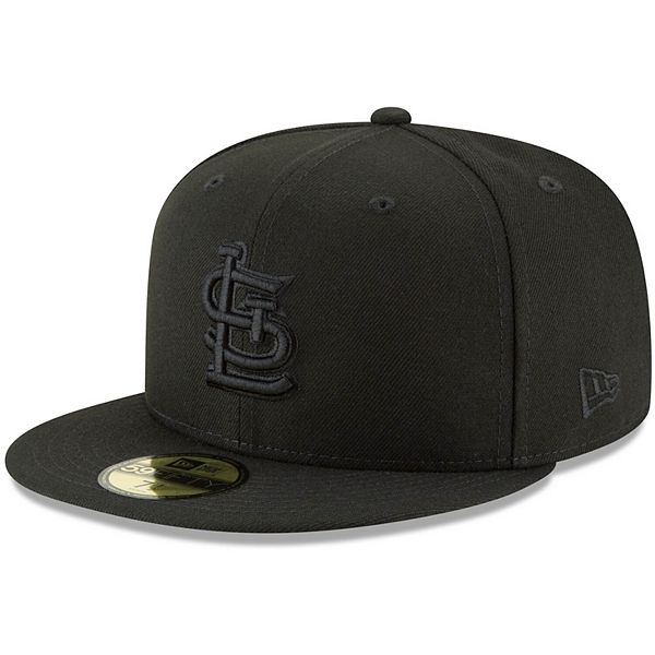 ST LOUIS CARDINALS BLACK/BLACK SNAPBACK CAP — Hats N