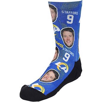 Youth Rock Em Socks Matthew Stafford Los Angeles Rams Football Guy Crew Socks