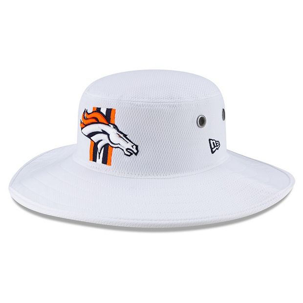 Men's New Era White Denver Broncos 2021 NFL Training Camp Panama Bucket Hat