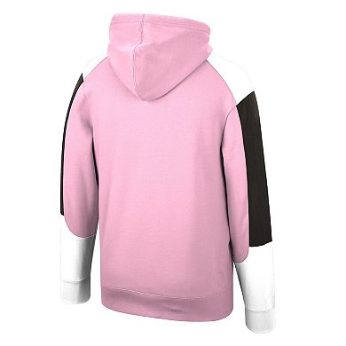 Men's Mitchell & Ness Pink Inter Miami Cf Fusion Fleece Pullover Hoodie