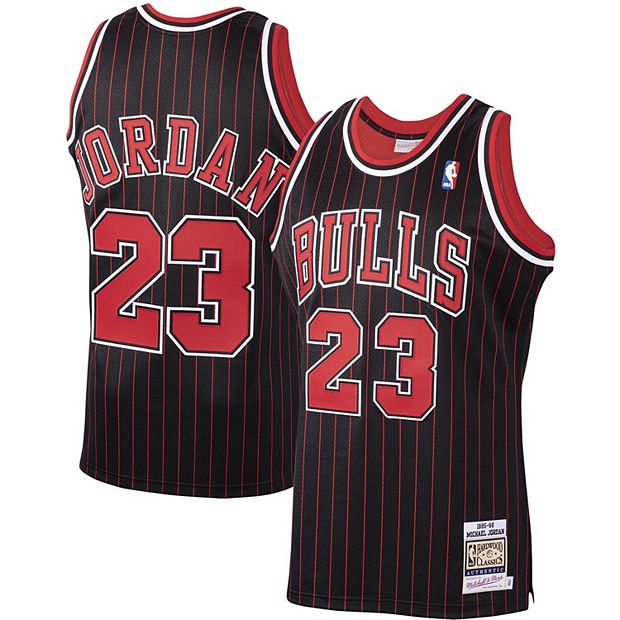 Men's Mitchell & Ness Michael Jordan Black Chicago Bulls 1995/96