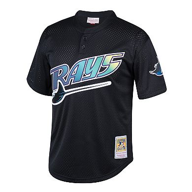 Youth Mitchell & Ness Wade Boggs Black Tampa Bay Rays Cooperstown Collection Mesh Batting Practice Jersey