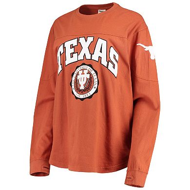 Women's Pressbox Texas Orange Texas Longhorns Edith Long Sleeve T-Shirt