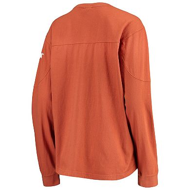Women's Pressbox Texas Orange Texas Longhorns Edith Long Sleeve T-Shirt