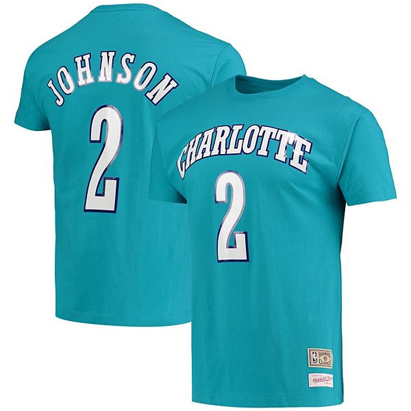 Lids Larry Johnson Charlotte Hornets Mitchell & Ness Hardwood