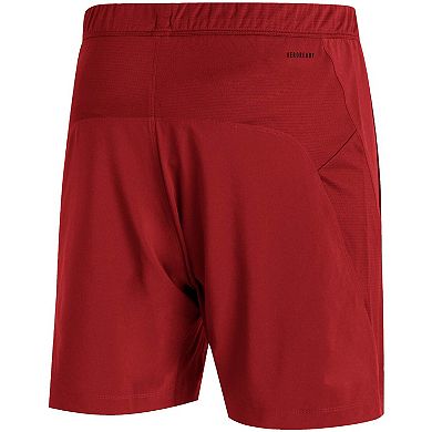 Men's adidas Crimson Indiana Hoosiers 2021 Sideline AEROREADY Training Shorts