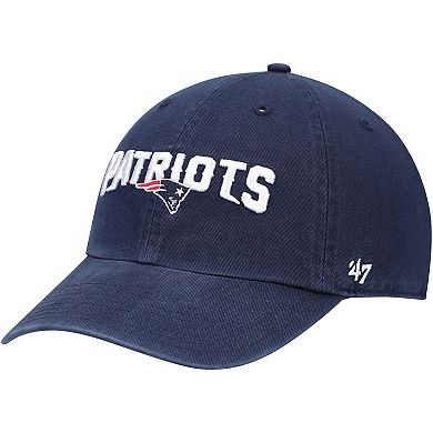 Men's '47 Navy New England Patriots Clean Up Alternate Logo Adjustable Hat