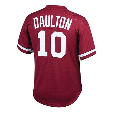 Youth Mitchell & Ness Darren Daulton Burgundy Philadelphia Phillies Cooperstown Collection Mesh Batting Practice Jersey